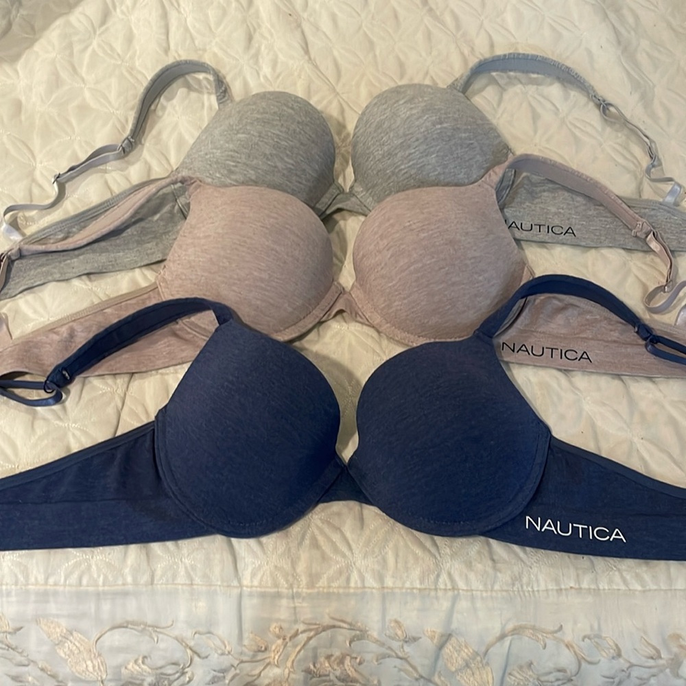 Nautica brassieres in 3 colors. New